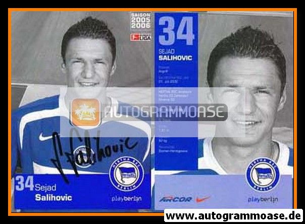 Autogramm Fussball | Hertha BSC Berlin | 2005 | Sejad SALIHOVIC