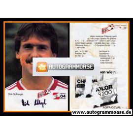Autogramm Fussball | Bayer Leverkusen | 1984 | Dirk SCHLEGEL (Portrait)