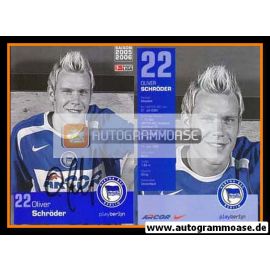 Autogramm Fussball | Hertha BSC Berlin | 2005 | Oliver SCHRÖDER