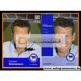Autogramm Fussball | Hertha BSC Berlin | 2005 | Carsten SCHÜNEMANN