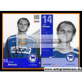 Autogramm Fussball | Hertha BSC Berlin | 2005 | Josip SIMUNIC