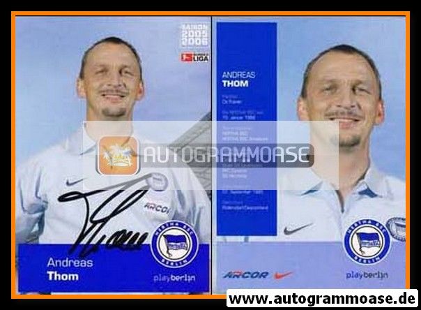 Autogramm Fussball | Hertha BSC Berlin | 2005 | Andreas THOM 