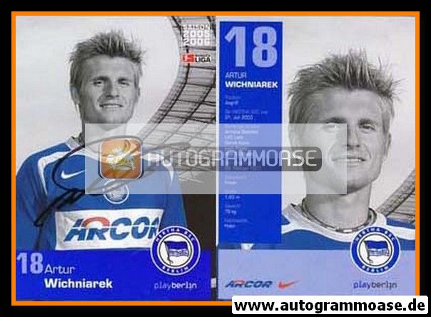 Autogramm Fussball | Hertha BSC Berlin | 2005 | Artur WICHNIAREK