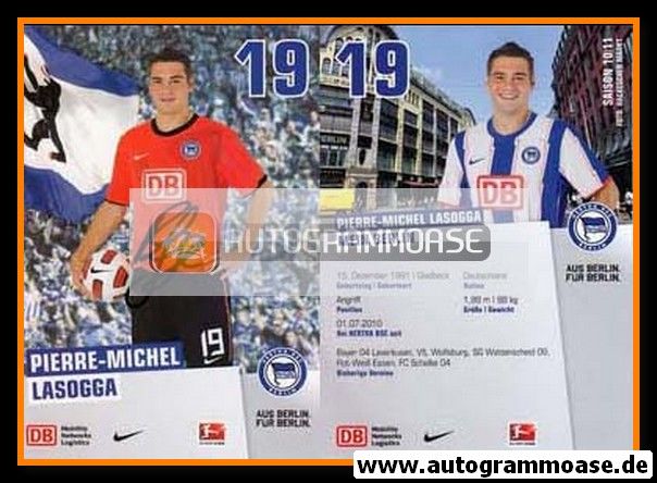 Autogramm Fussball | Hertha BSC Berlin | 2010 | Pierre-Michel LASOGGA