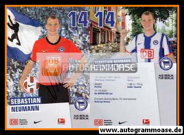 Autogramm Fussball | Hertha BSC Berlin | 2010 | Sebastian NEUMANN