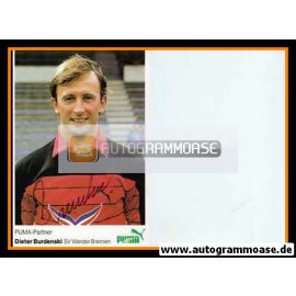 Autogramm Fussball | SV Werder Bremen | 1984 | Dieter BURDENSKI
