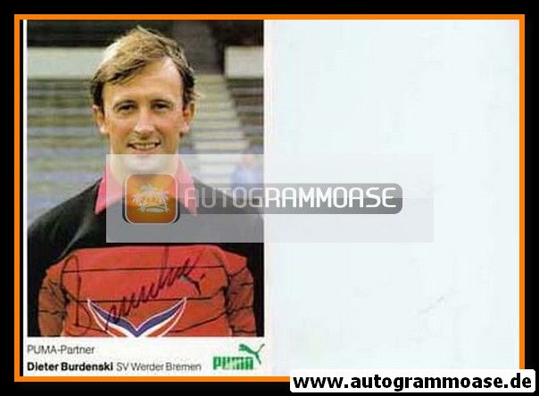 Autogramm Fussball | SV Werder Bremen | 1984 | Dieter BURDENSKI