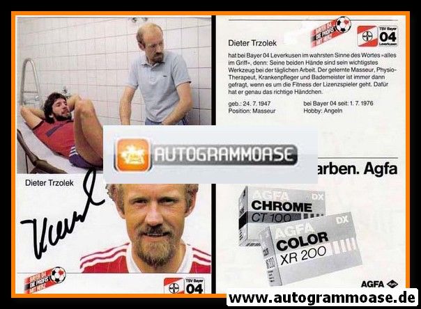 Autogramm Fussball | Bayer Leverkusen | 1984 | Dieter TRZOLEK