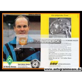 Autogramm Fussball | SV Werder Bremen | 1993 Meister | Karl-Heinz KAMP