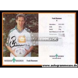 Autogramm Fussball | SV Werder Bremen | 2001 | Frank BAUMANN
