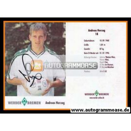 Autogramm Fussball | SV Werder Bremen | 2001 | Andreas HERZOG