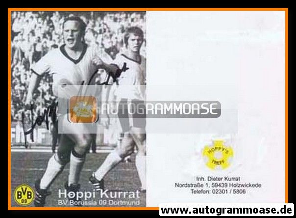 Autogramm Fussball | Borussia Dortmund | 1960er Retro | Dieter KURRAT (Spielszene SW)