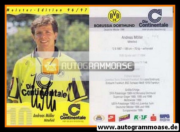 Autogramm Fussball | Borussia Dortmund | 1996 | Andreas MÖLLER 