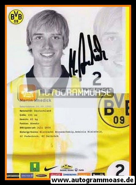 Autogramm Fussball | Borussia Dortmund | 2006 | Martin AMEDICK