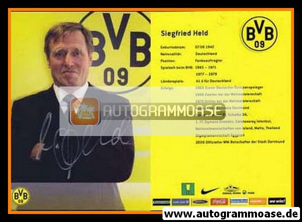 Autogramm Fussball | Borussia Dortmund | 2006 | Siegfried HELD