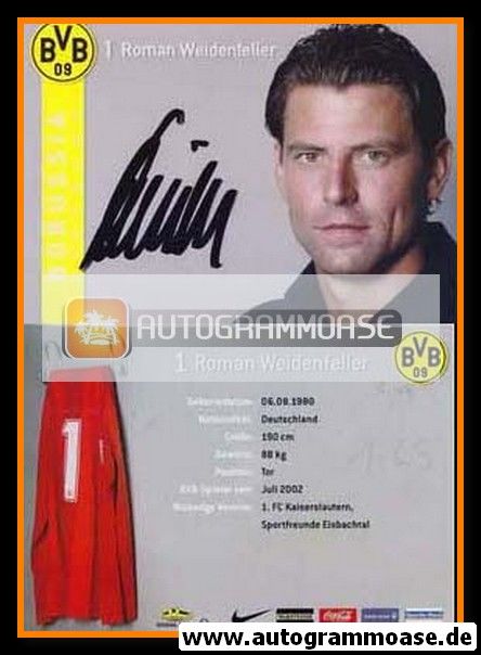 Autogramm Fussball | Borussia Dortmund | 2007 | Roman WEIDENFELLER