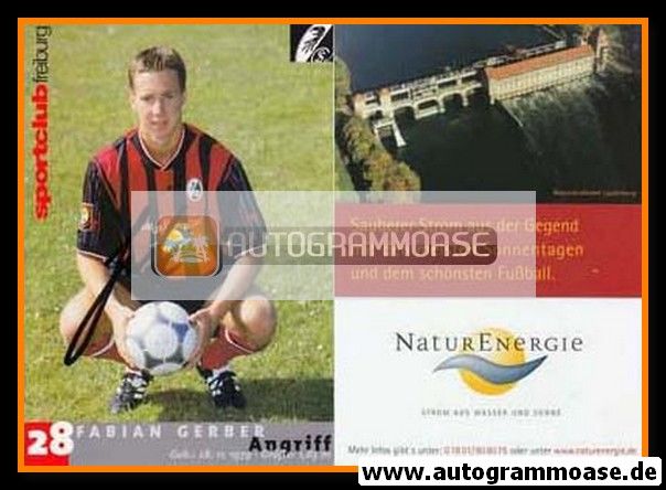 Autogramm Fussball | SC Freiburg | 2001 | Fabian GERBER