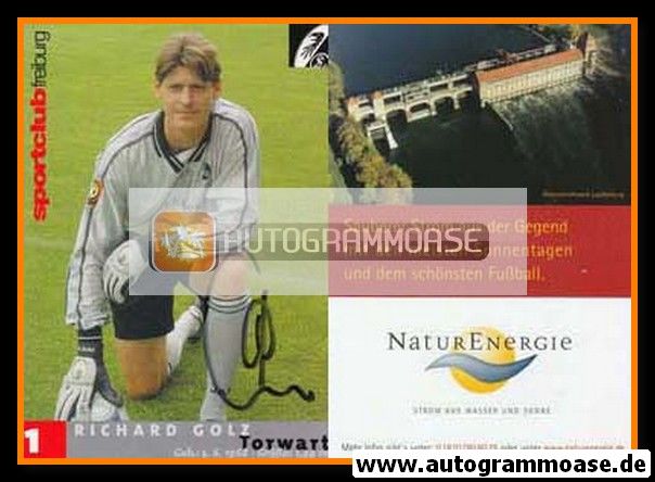 Autogramm Fussball | SC Freiburg | 2001 | Richard GOLZ