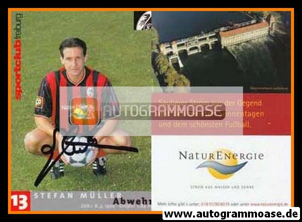 Autogramm Fussball | SC Freiburg | 2001 | Stefan MÜLLER