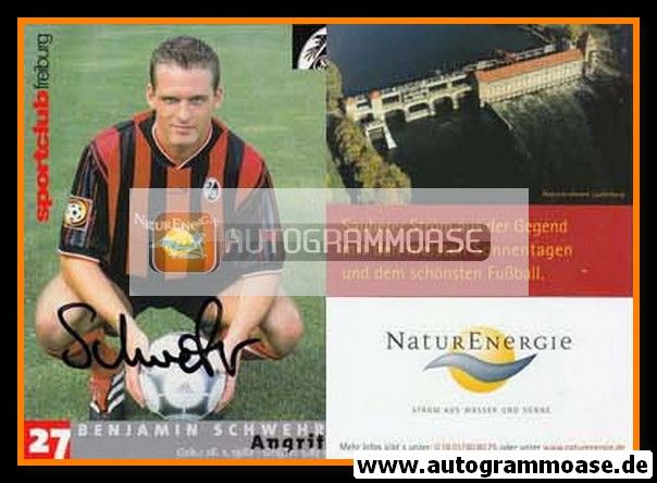 Autogramm Fussball | SC Freiburg | 2001 | Benjamin SCHWEHR