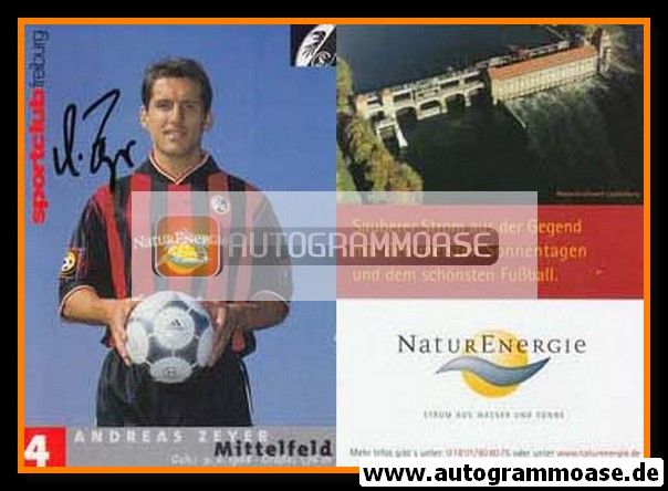 Autogramm Fussball | SC Freiburg | 2001 | Andreas ZEYER