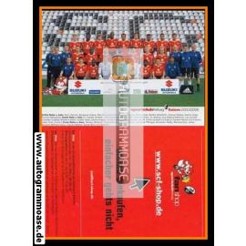 Mannschaftskarte Fussball | SC Freiburg | 2005
