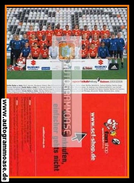 Mannschaftskarte Fussball | SC Freiburg | 2005