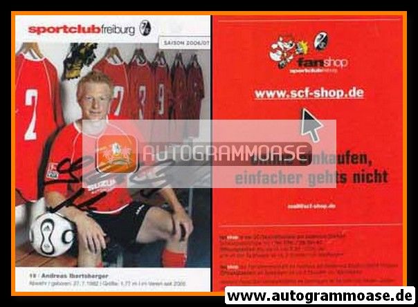 Autogramm Fussball | SC Freiburg | 2006 | Andreas IBERTSBERGER