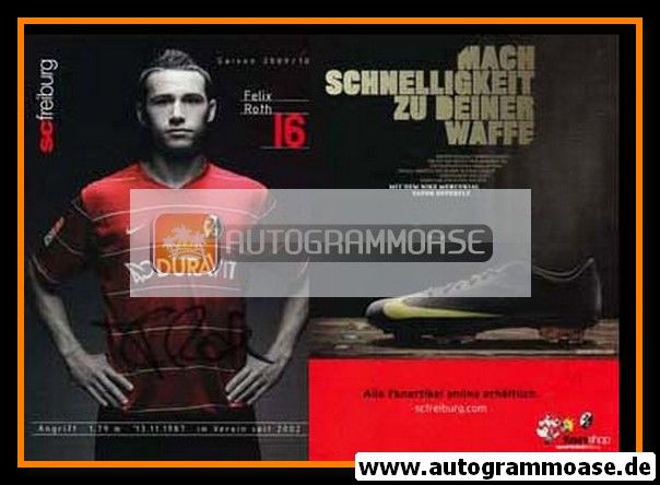 Autogramm Fussball | SC Freiburg | 2009 | Felix ROTH