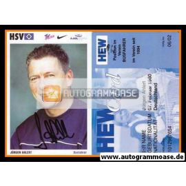 Autogramm Fussball | Hamburger SV | 2001 | Jürgen AHLERT