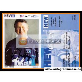Autogramm Fussball | Hamburger SV | 2001 | Klaus FREYTAG