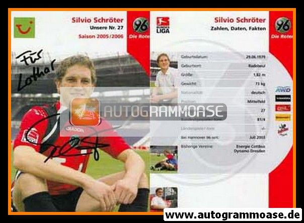 Autogramm Fussball | Hannover 96 | 2005 | Silvio SCHRÖTER
