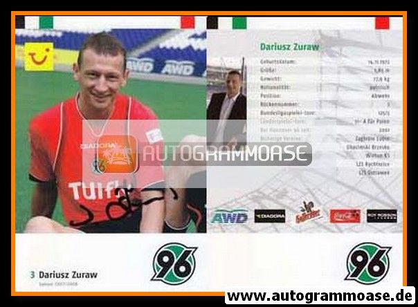 Autogramm Fussball | Hannover 96 | 2007 | Dariusz ZURAW