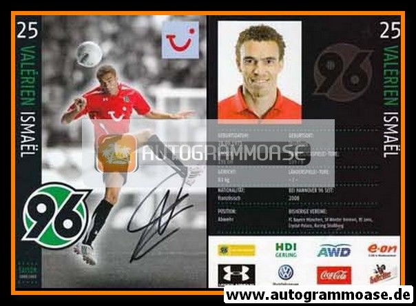 Autogramm Fussball | Hannover 96 | 2008 | Valerien ISMAEL