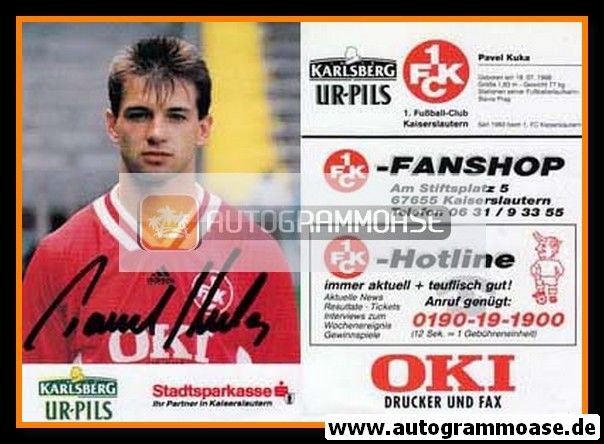 Autogramm Fussball | 1. FC Kaiserslautern | 1994 | Pavel KUKA