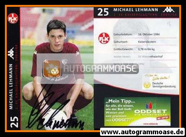 Autogramm Fussball | 1. FC Kaiserslautern | 2003 | Michael LEHMANN
