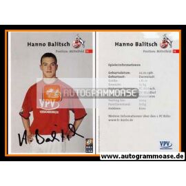Autogramm Fussball | 1. FC Köln | 2001 | Hanno BALITSCH