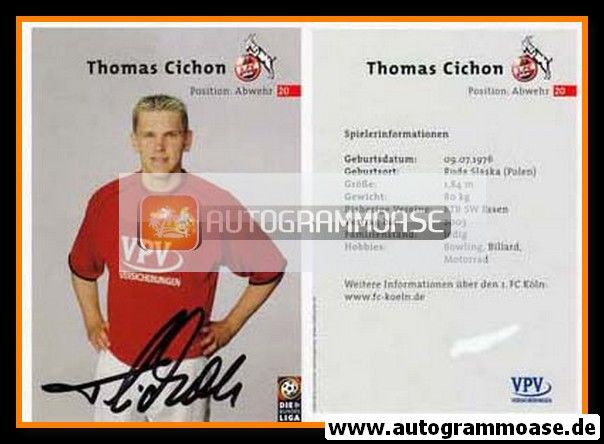 Autogramm Fussball | 1. FC Köln | 2001 | Thomas CICHON
