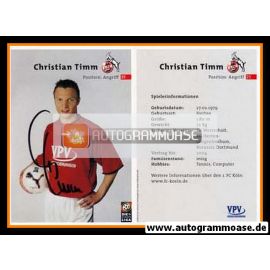 Autogramm Fussball | 1. FC Köln | 2001 | Christian TIMM