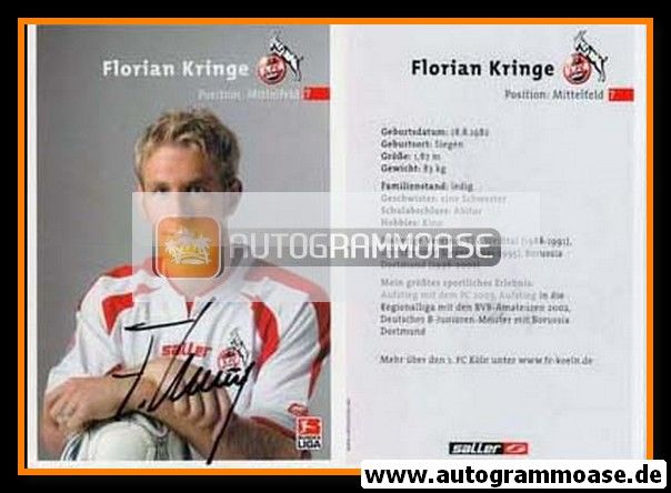 Autogramm Fussball | 1. FC Köln | 2003 | Florian KRINGE