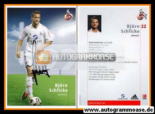Autogramm Fussball | 1. FC Köln | 2005 | Björn SCHLICKE