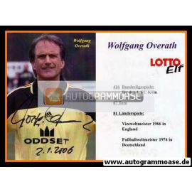 Autogramm Fussball | 2000er | Wolfgang OVERATH (Oddset)