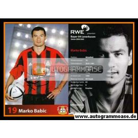Autogramm Fussball | Bayer Leverkusen | 2004 | Marko BABIC