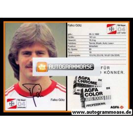 Autogramm Fussball | Bayer Leverkusen | 1987 | Falko G&Ouml;TZ