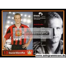 Autogramm Fussball | Bayer Leverkusen | 2004 | Daniel BIEROFKA