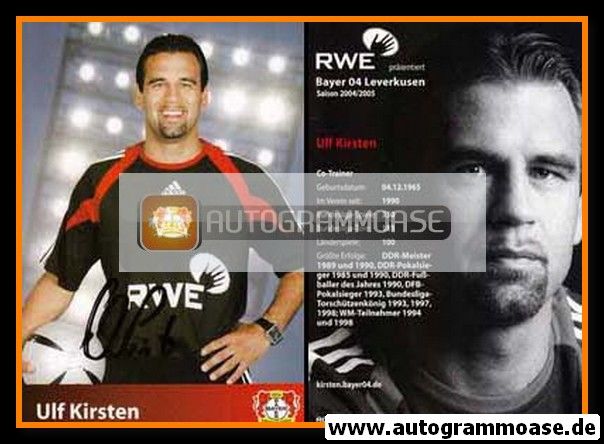Autogramm Fussball | Bayer Leverkusen | 2004 | Ulf KIRSTEN