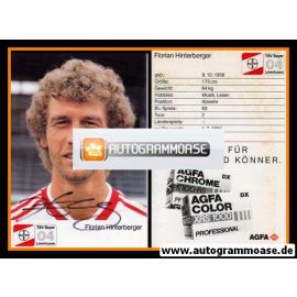 Autogramm Fussball | Bayer Leverkusen | 1987 | Florian HINTERBERGER