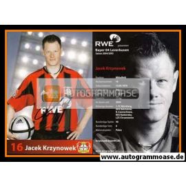 Autogramm Fussball | Bayer Leverkusen | 2004 | Jacek KRZYNOWEK