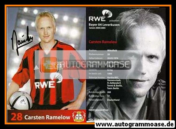 Autogramm Fussball | Bayer Leverkusen | 2004 | Carsten RAMELOW