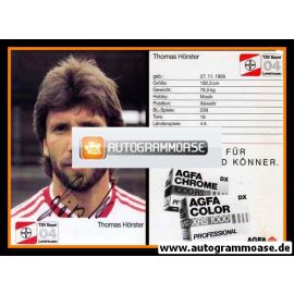 Autogramm Fussball | Bayer Leverkusen | 1987 | Thomas HÖRSTER